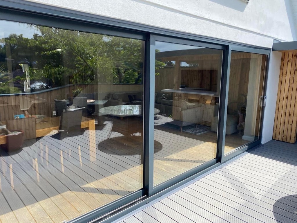 Aluminium Sliding Doors — Decked Garden