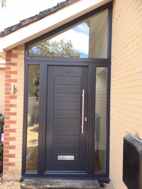 Modern Entrance Door with Sidelights